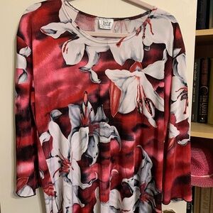 Jostar Women's Red Floral Top